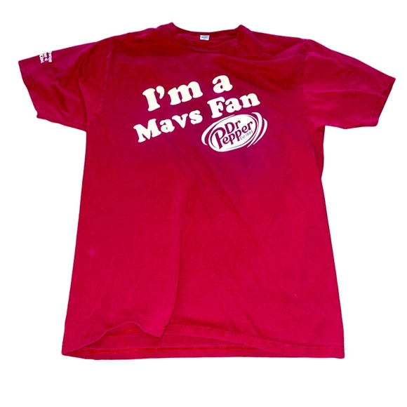 Vintage Dr. Pepper & Dallas Mavericks Promotional T-Shirt: Adult Large - Picture 1 of 4